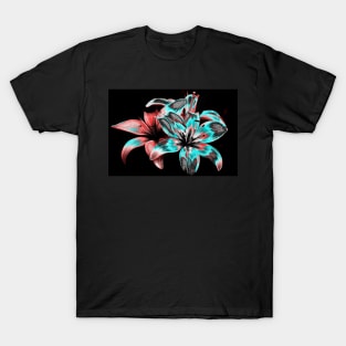 Duotone flowers T-Shirt